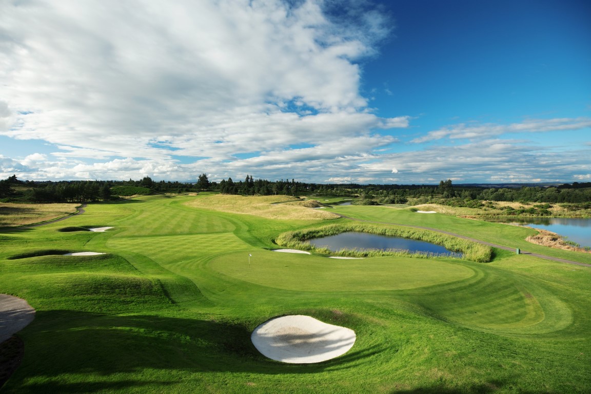 Gleneagles - The sporting challenge of The PGA Centenary Course, taken from the 2nd green.