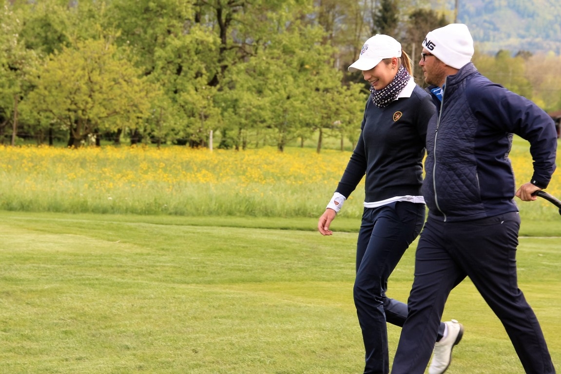 ASGI Swiss Ladies Open 2016 Gioia Carpinelli mit Caddy