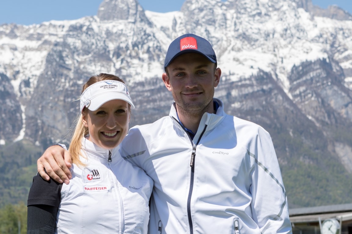 Joel Girrbach zu Besuch, mit Mirjam Mätzler vor der dritten Runde