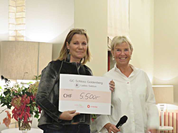 Links: Anne Caroline Skretteberg, LADIES for LADIES Rechts: Charlotte Bon, Ladies-Captain Golfclub Schloss Goldenberg