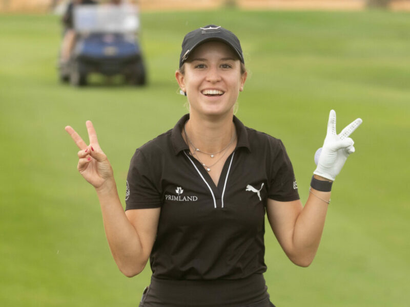 Aramco Team Series Presented by PIF - Riyadh, Riyadh Golf Club, Saudi Arabia 31 October- 2 November 2024. Chiara Tamburlini of Switzerland during the first round. Credit: Tristan Jones / LET