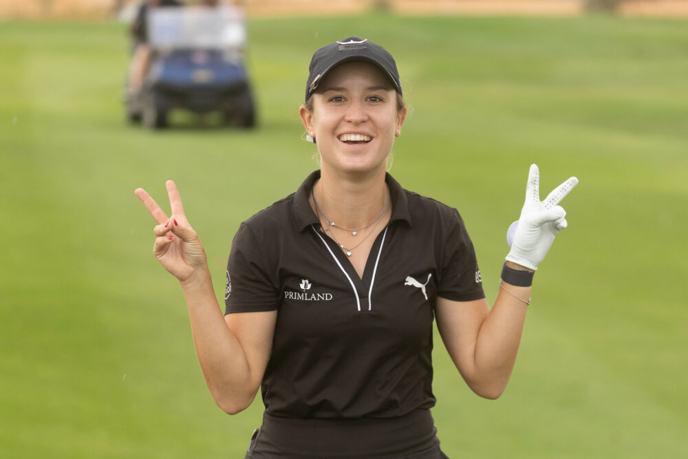 Aramco Team Series Presented by PIF - Riyadh, Riyadh Golf Club, Saudi Arabia 31 October- 2 November 2024. Chiara Tamburlini of Switzerland during the first round. Credit: Tristan Jones / LET